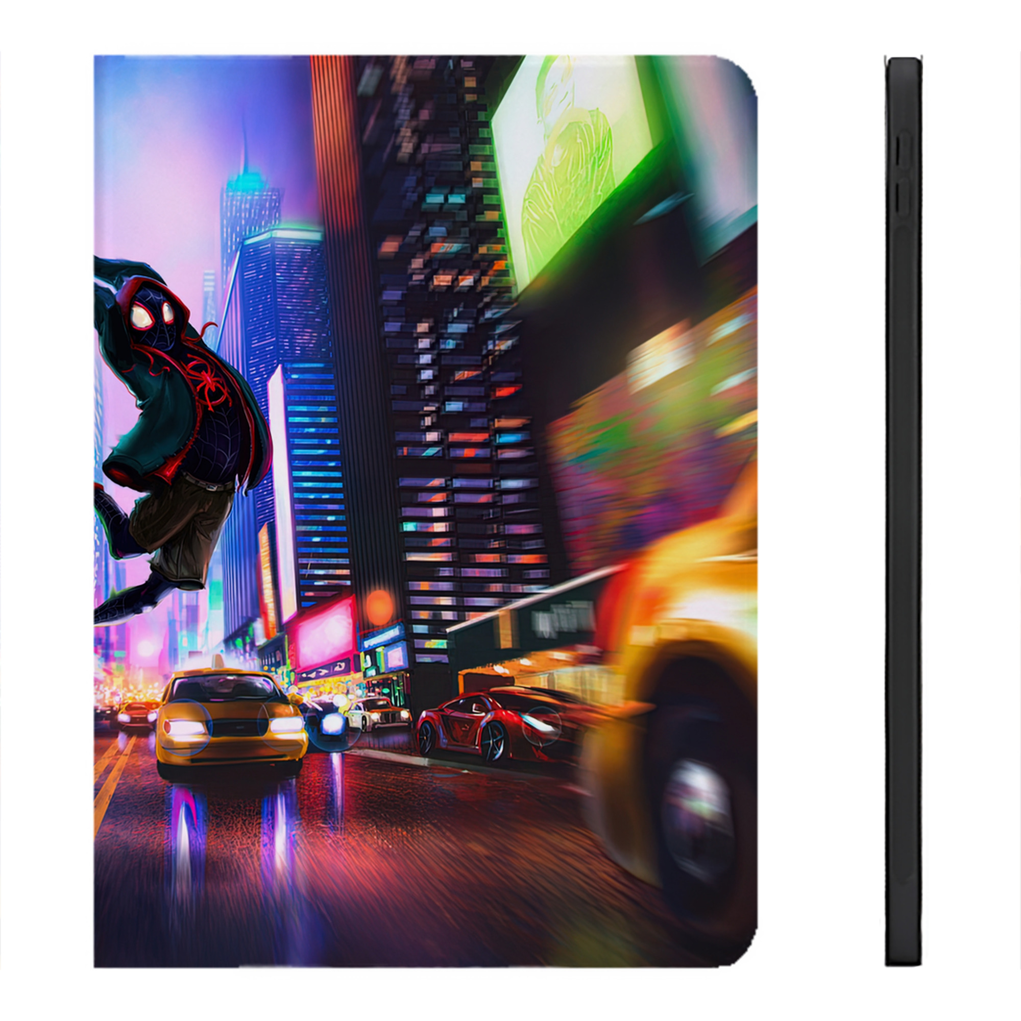Spider Man スパイダーマン IPadケース ペンホルダー付き ブックスタイルデザイン